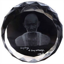 Load image into Gallery viewer, Eternal Gandhi Super Series Crystal Paper Weights with Silver Finish