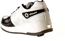 Load image into Gallery viewer, Veelys Shiny White Quad Roller Skates - Size 4.5 UK