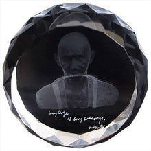 Load image into Gallery viewer, Eternal Gandhi Super Series Crystal Paper Weights  with Silver Finish
