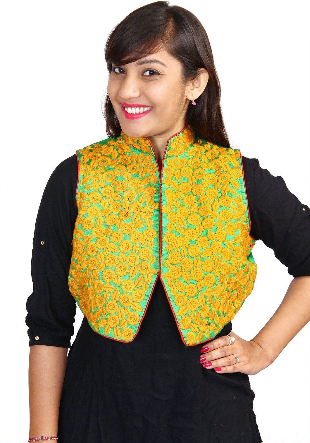 KAJCI Embroidered Women's Waistcoat