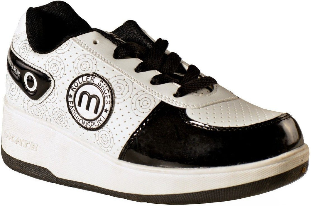 Veelys Shiny White Quad Roller Skates - Size 4.5 UK